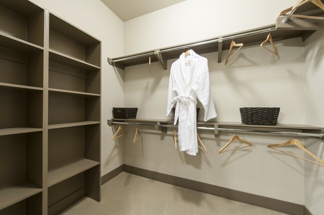 Sleek and minimal wardrobe space.