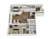 B1 2x2 1155 sq ft