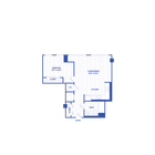 A1 floor plan Watermark at Buzzard Point