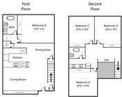 4 Bedroom, 2 Bathroom (Individual Lease Program)