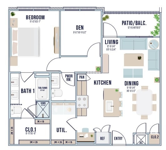 A8 | 949 sq ft - A8