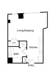 Serenity - S8 - 1 Beds - 1 Baths - 492 Sq. ft.