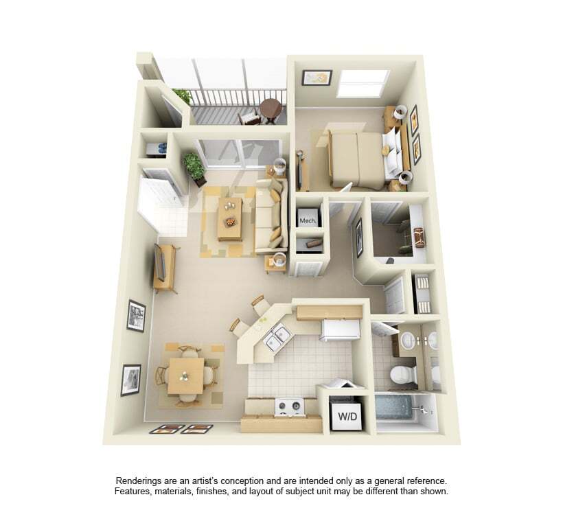 Floor Plan - A2 - Pompano Beach