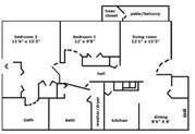 2BR/2BA