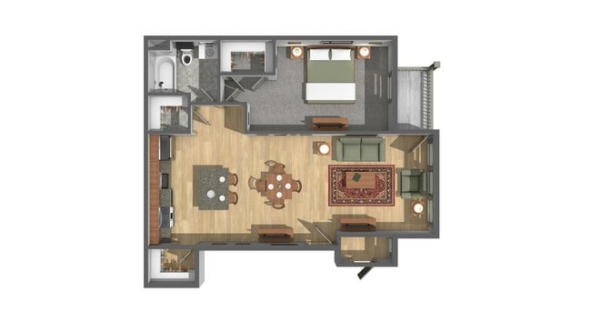 1 Bedroom/ 1 Bath 890SQFT