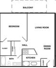 1BR/1BA