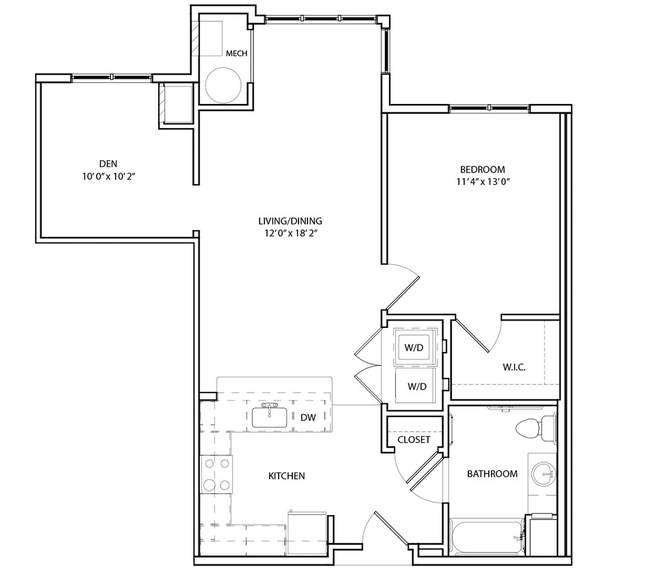 Floor Plan - A1GD - Den