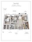 Deerfield 2 Bath 3D Floorplan 2025-09-23