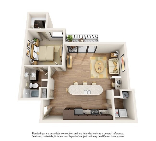 Seven - 1x1 - 1 Beds - 1 Baths - 747 Sq. ft.