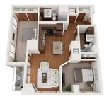 Floor Plan R | Domain | Apartments in Madison, WI