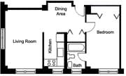 1BR/1BA