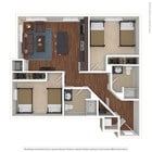 2 Bed, 2 Bath Classic Shared