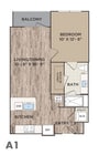 1 BED / 1 BATH