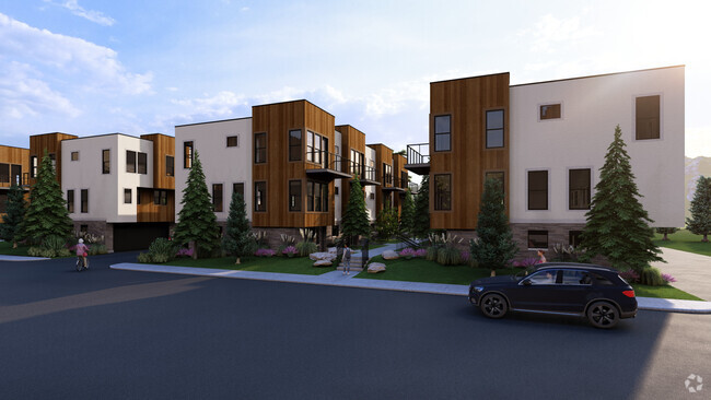 exterior rendering - The Amber Rental