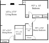 2 Bedroom Garden