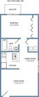 1-bed, 1-bath 2nd floor