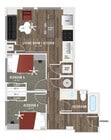 The Two- 640 sqft.