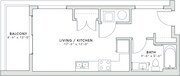 S3 - 400 square foot studio apartment home