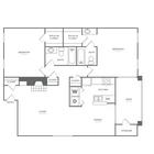 The Berkley | 2 bed 2 bath | 1100 sq ft