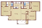 3BR/2BA