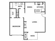 1BR/1BA