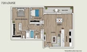 720 Louise 2 Bed 2 Bath