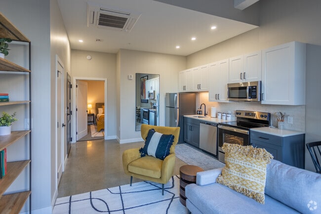 1BR, 1BA - 511 SF - Textile Apartments