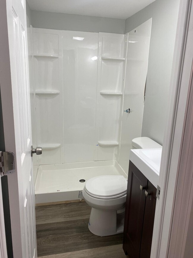 Fresh and new toilet with standing shower - 12 Plank Rd Unit 3