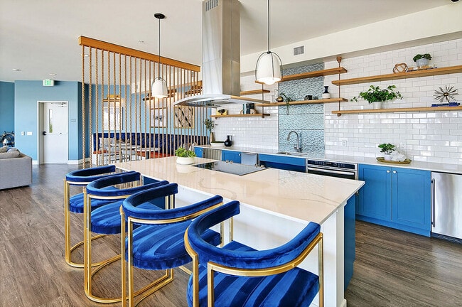 Experience contemporary elegance in a beautifully designed kitchen space.