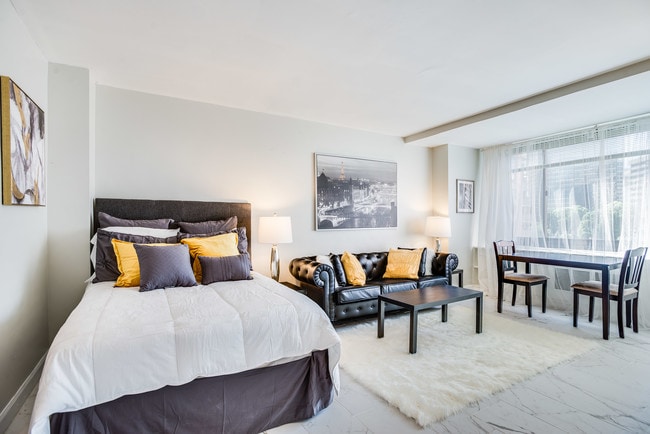 Living room and Bed