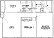 2BR/1BA