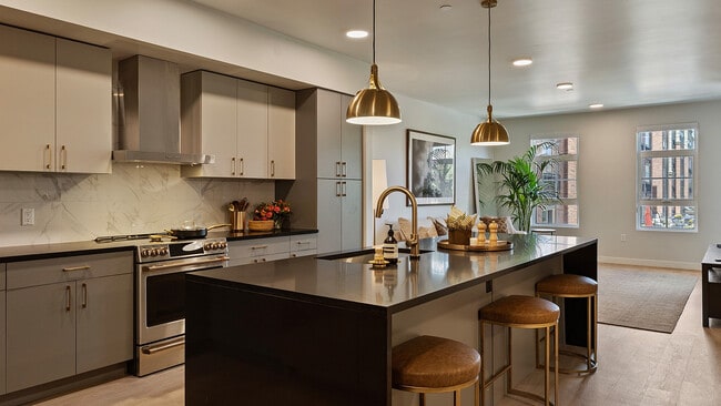 Third kitchen angle in Jade model showing full layout