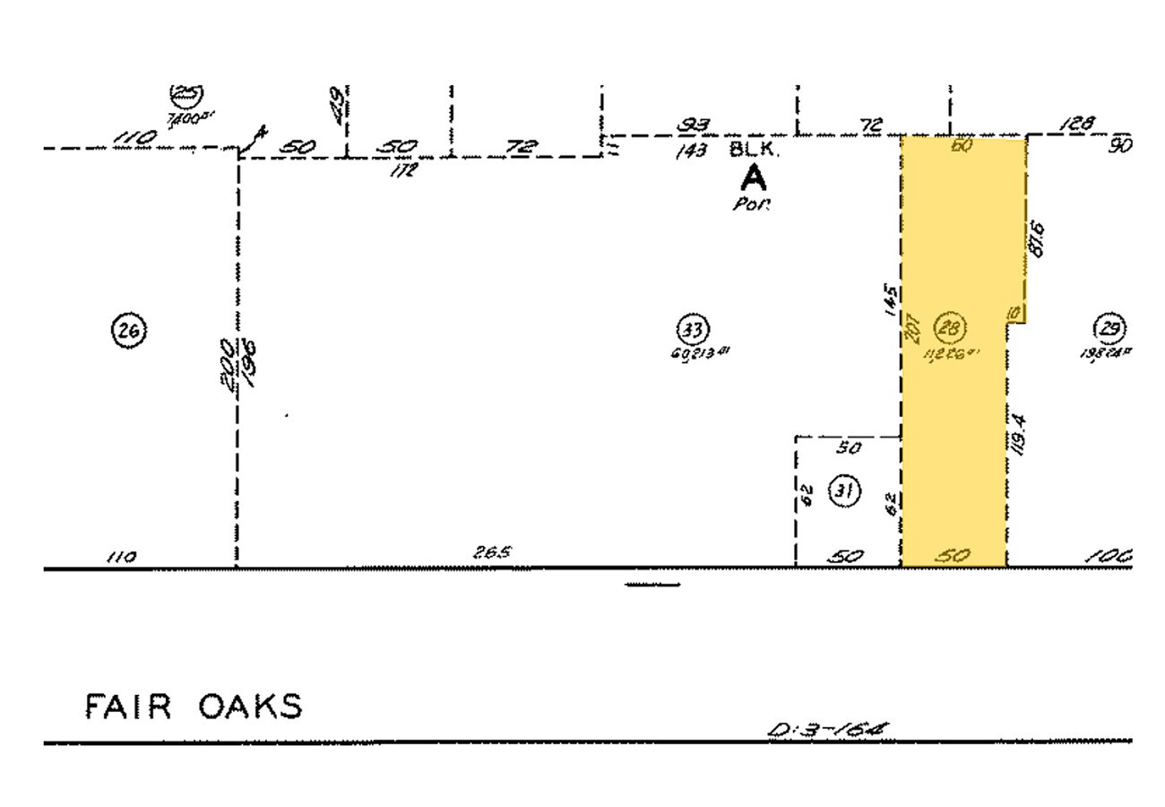 Plat Map - 1590 N Fair Oaks Ave Apartments