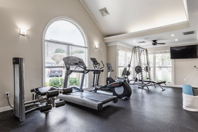 Achieve your goals in a fully equipped fitness space.
