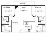 2BR/2BA