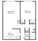 1BR/1BA