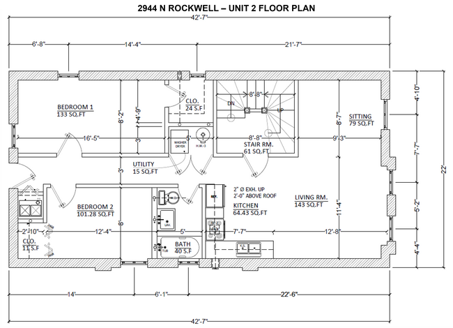 Photo - 2944 N Rockwell St Apartments Unit 2