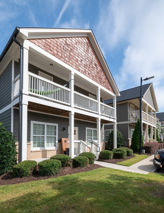 The-Collective-at-Kennesaw-Apartments-Near-KSU-Building-Exterior-Cottage-with-Front-Porch-and-2nd-Story-Balcony - The Collective at Kennesaw