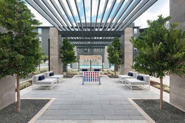 Relax with friends at our pool courtyard with lounge seating.