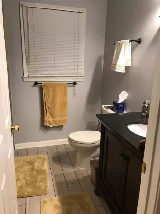 The 2nd full-bath is recently remodeled with beautiful vanity, new toilet and gorgeous fixtures throughout. - 1809 Stark Drive