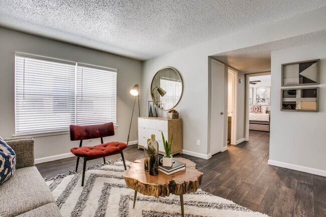 Living Room/Hallway in the B1 Two-Bedroom Floor Plan