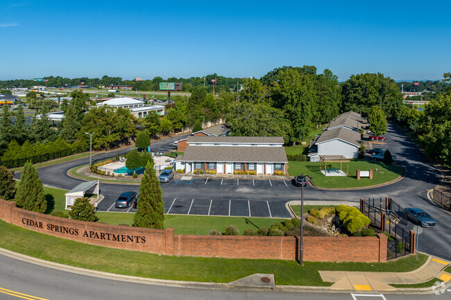 Aerial - Cedar Springs Apartments