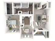 1x1 A4 floor plan Konrad