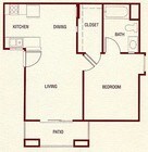 1BR/1BA