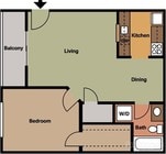 1BR/1BA