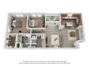 2 Bedroom Floor Plan