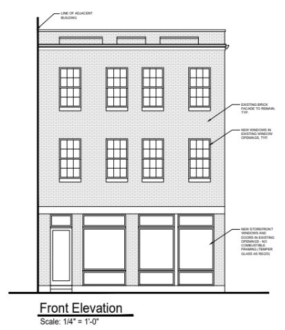 Sketch of Exterior - 50 E McMicken Ave Apartments