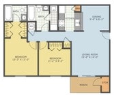 2BR/2BA
