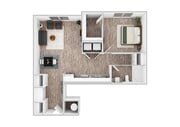 1 Bedroom | 1 Bath | 857 SF