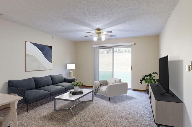 Cozy evenings and sunny mornings feel right at home in our inviting living spaces. - Pine Lake Heights Apartments